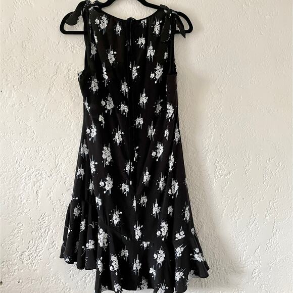 Derek Lam 10 Crosby Asymmetrical Hem Patterned Ruffle Mini Dress sz 8 - Picture 4 of 8